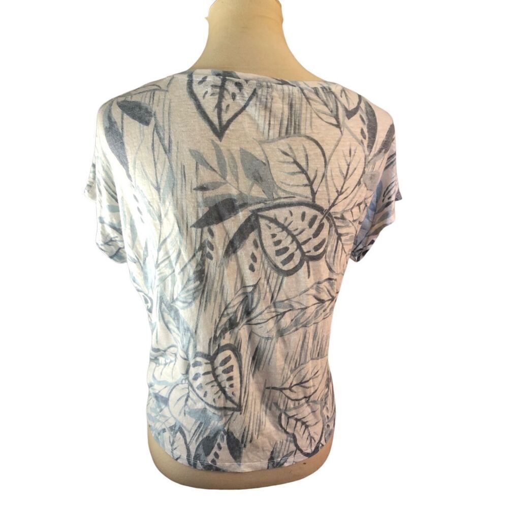 Palm Tree Pattern Tahari Palm Tree Print White An… - image 6